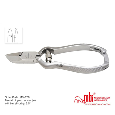 3 Barrel Spring Toenail Nipper 5.5 with Lock Handle