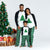 Christmas Tree Positioning Print Matching Pajamas - Green-White / Women M