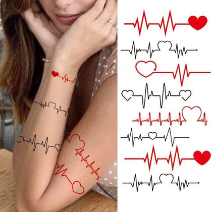 Voorkoms Temporary Tattoo Waterproof For Girls Men Women Beautiful &  Popular Water Transfer 3D Motivational Inspirational Quotes In English Size  10.5 CM x 6CM - 1PC : Amazon.in: Beauty