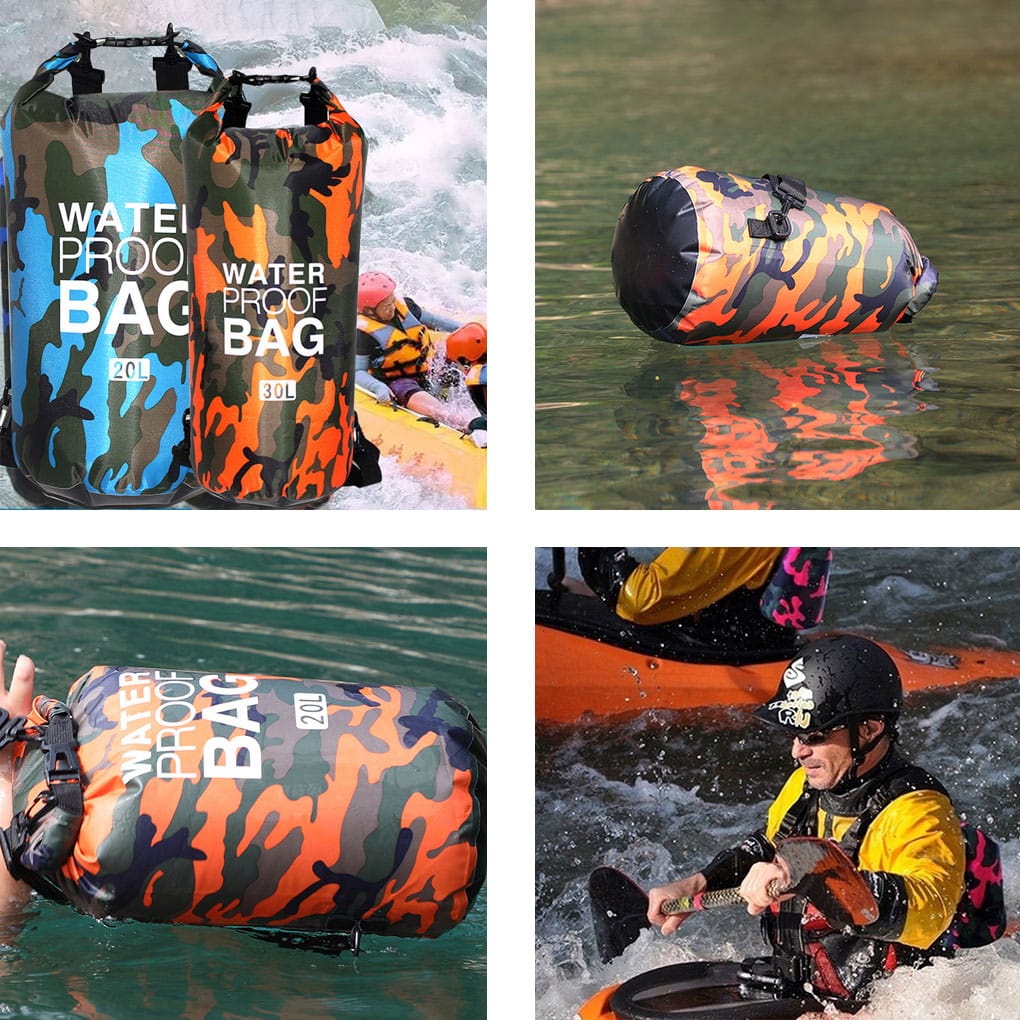 PVC Waterproof Dry Bag 5L 10L 20L 30L Outdoor Foldable Man Women Beach Bag