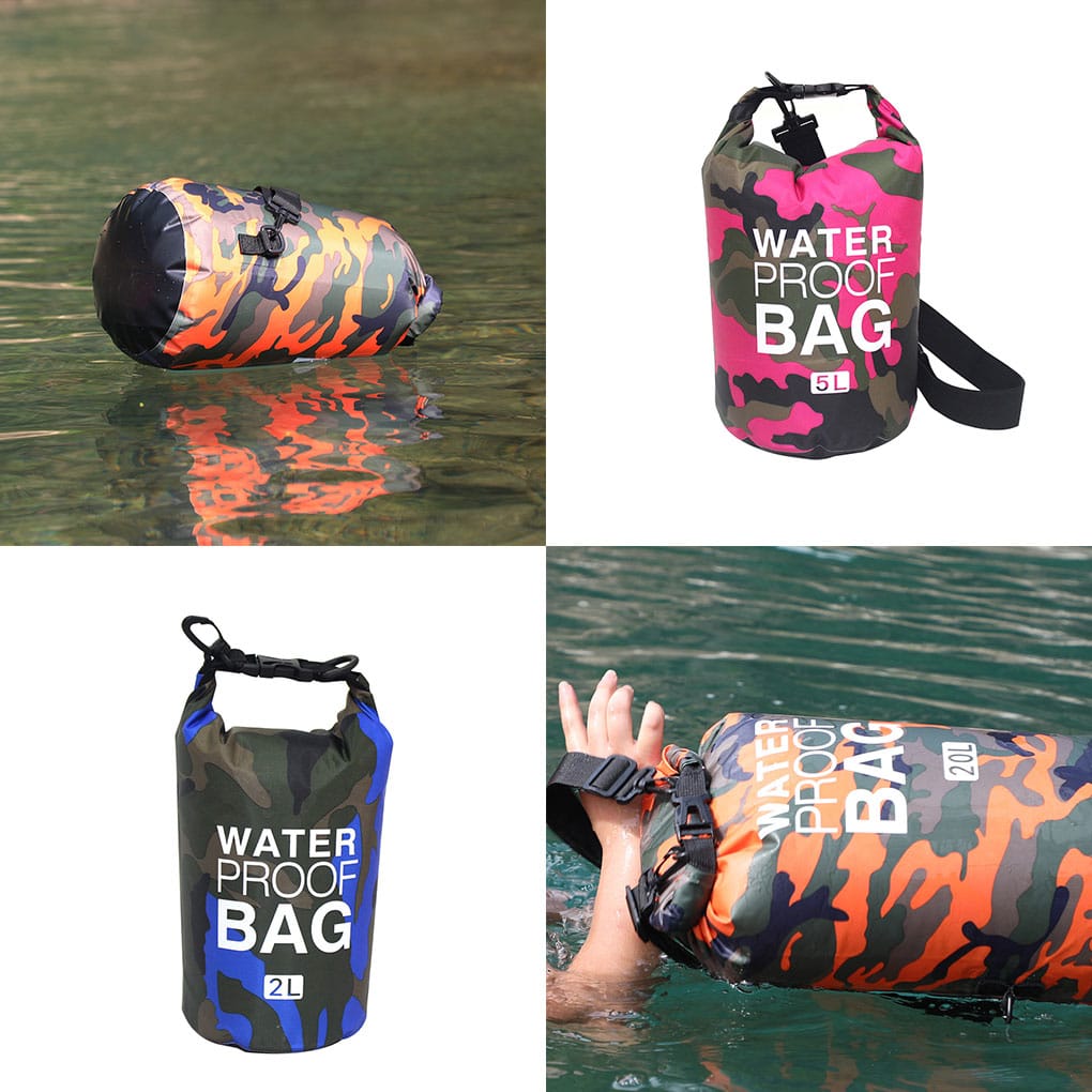 PVC Waterproof Dry Bag 5L 10L 20L 30L Outdoor Foldable Man Women Beach Bag