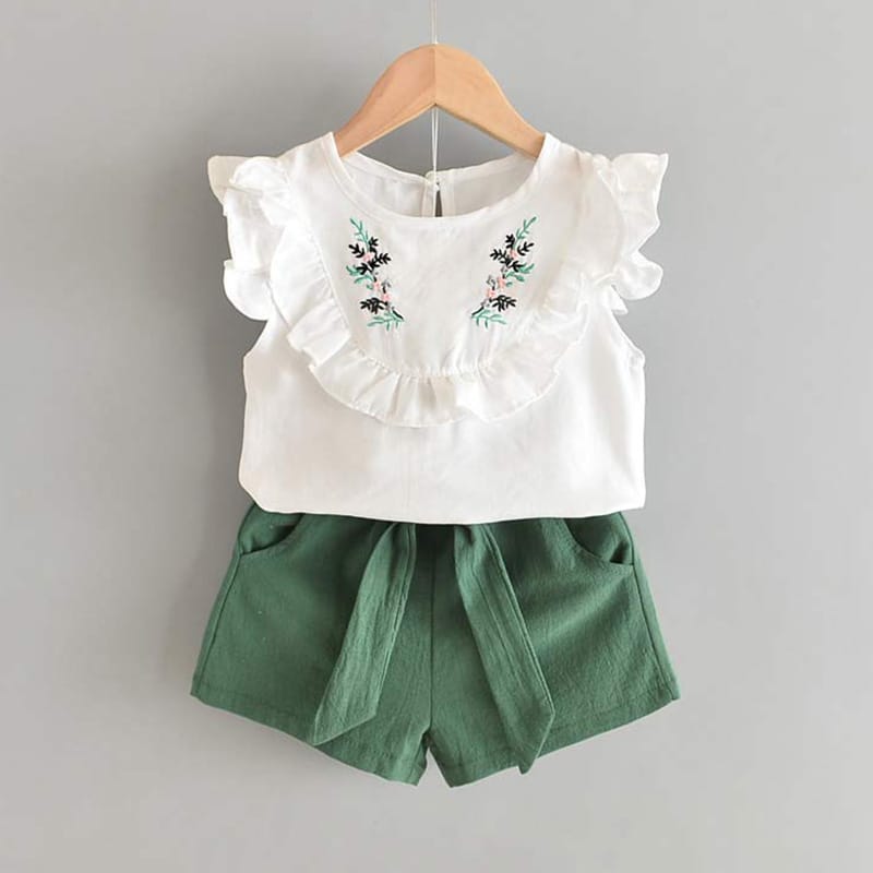 New Summer Chiffon Casual Children Sets