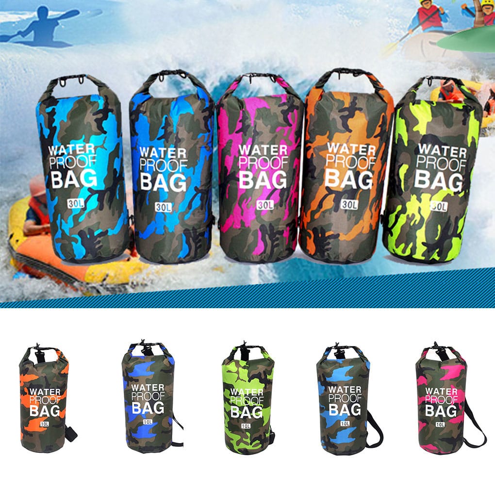 PVC Waterproof Dry Bag 5L 10L 20L 30L Outdoor Foldable Man Women Beach Bag