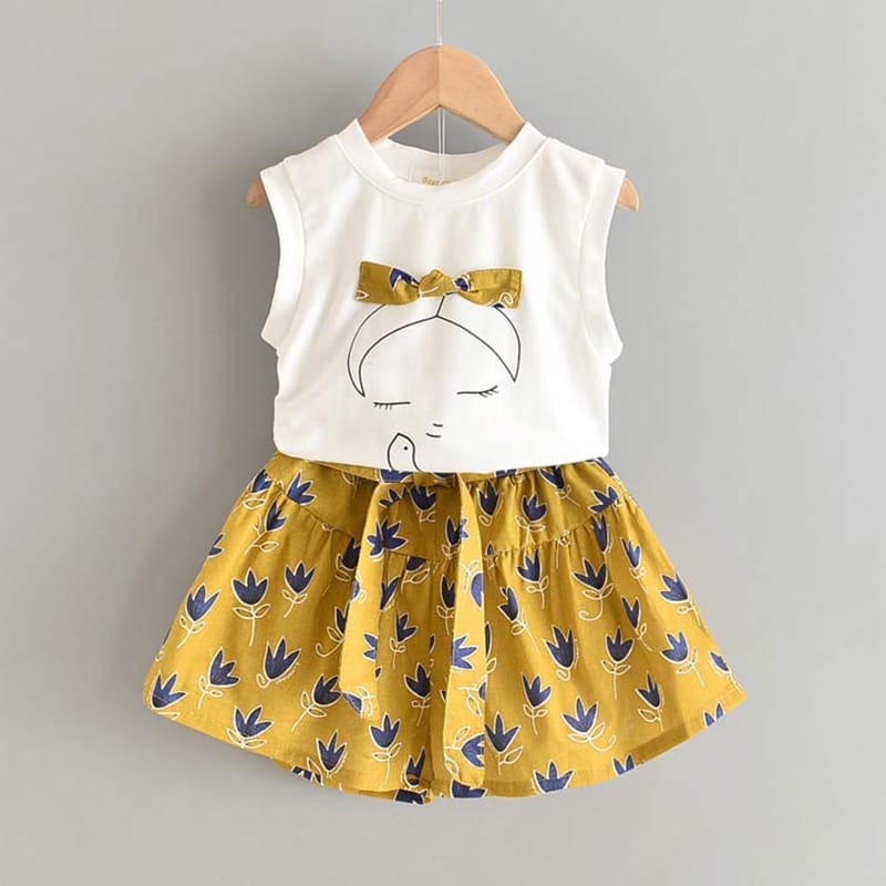 New Summer Chiffon Casual Children Sets