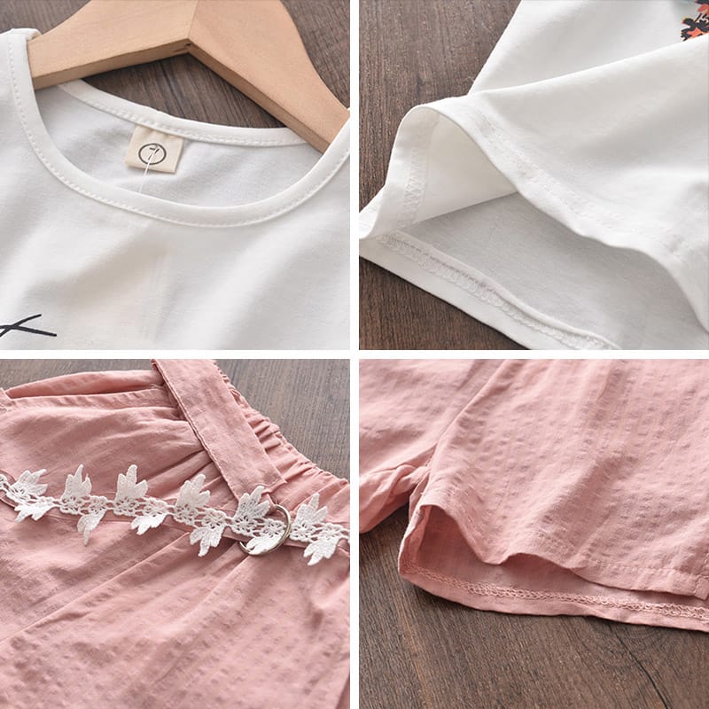 New Summer Chiffon Casual Children Sets