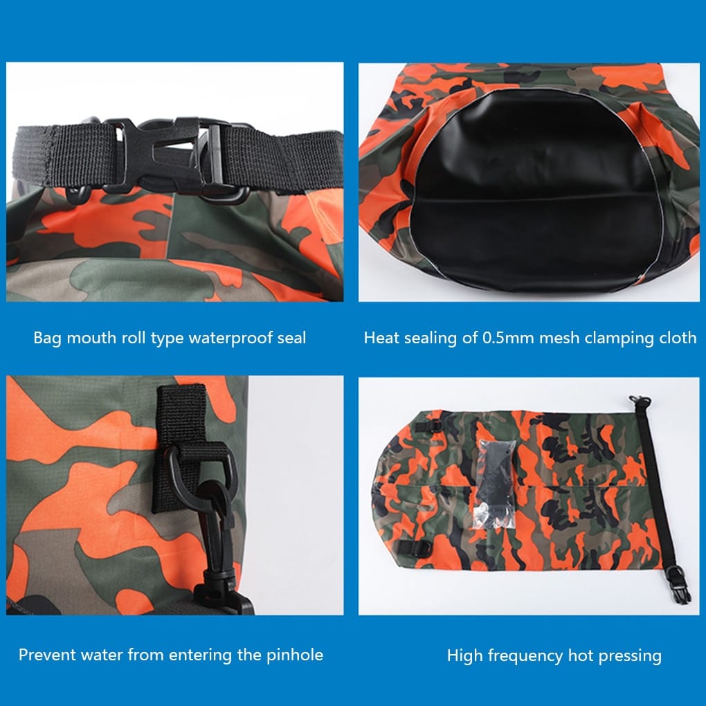 PVC Waterproof Dry Bag 5L 10L 20L 30L Outdoor Foldable Man Women Beach Bag