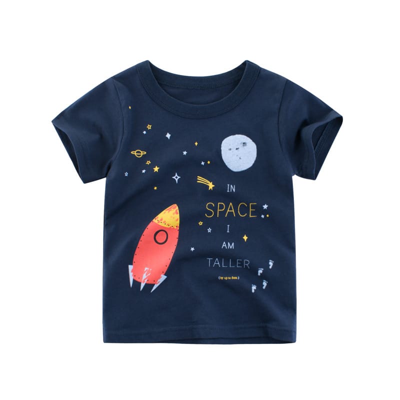 Space Print Summer T-shirt for Boys