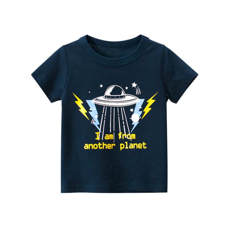 Space Print Summer T-shirt for Boys