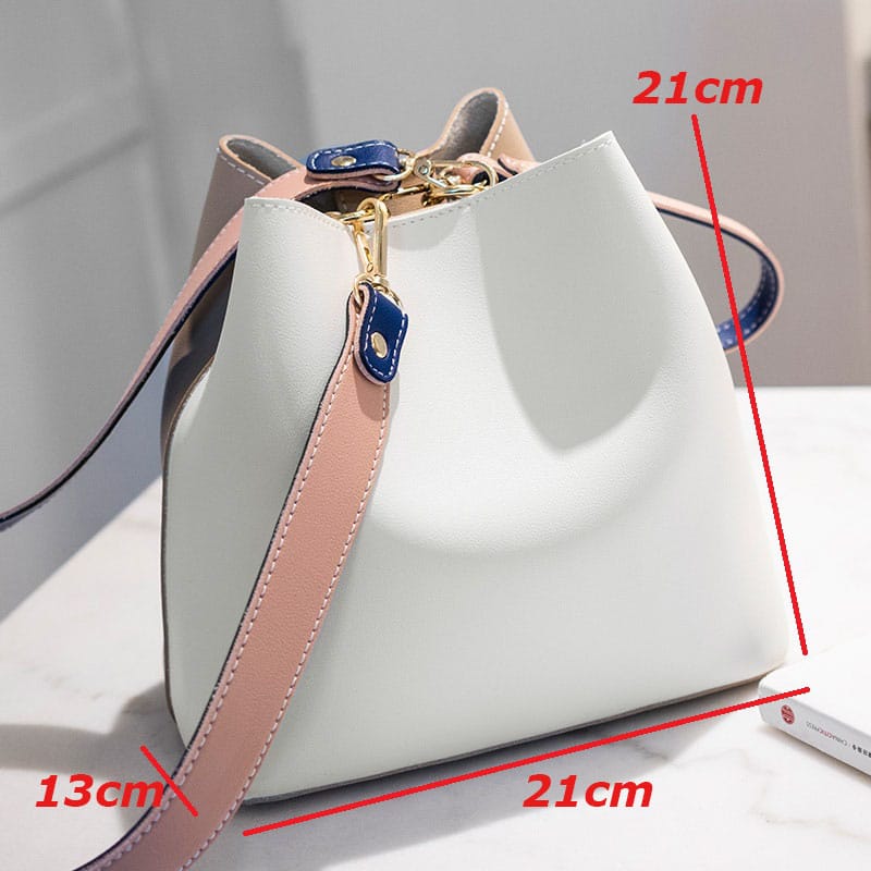 Large Capacity Shoulder Bag Women's PU Leather Handbag for
