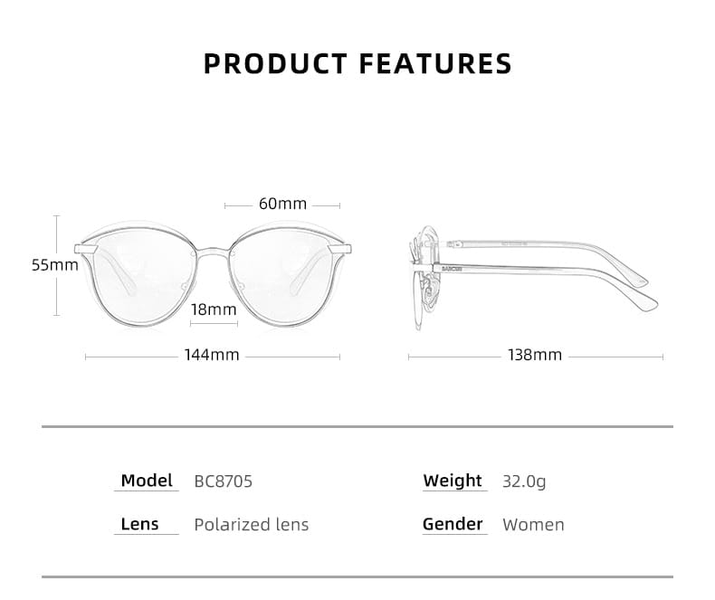 Women Luxury Polarized Sunglasses