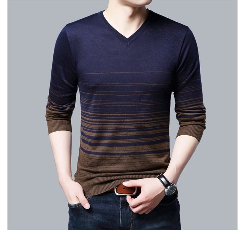 V Neck Slim Fit Sweater