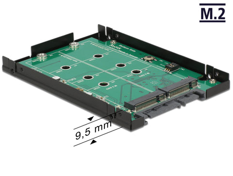 2.5″ Converter SATA 22 pin > 2 x M.2 with RAID with Enclosure