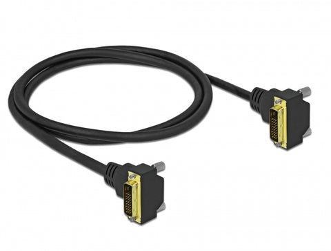 DVI Cable 24+1 male angled to 24+1 male angled