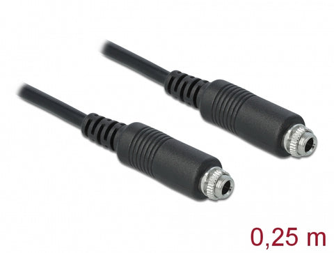 Cable Stereo Jack 3.5 mm female panel-mount > Stereo Jack 3.5 mm female panel-mount 25 cm- delock.israel