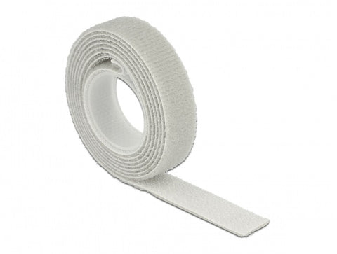 Velcro tape on roll grey - delock.israel