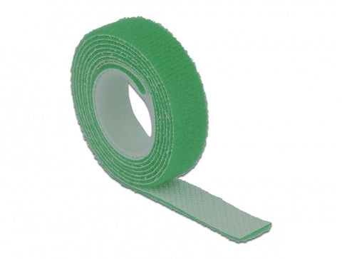 Velcro tape on roll green - delock.israel