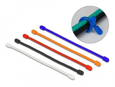 Cable Ties flexible assorted colors - delock.israel