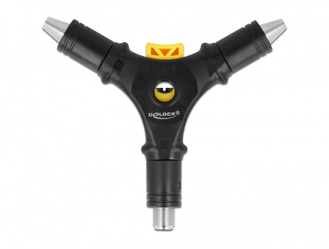 4 in 1 Installation tool for F connectors - delock.israel