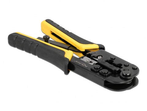 Universal Crimping Tool with wire stripper for 8P (RJ45) or 6P (RJ12/11) plugs - delock.israel