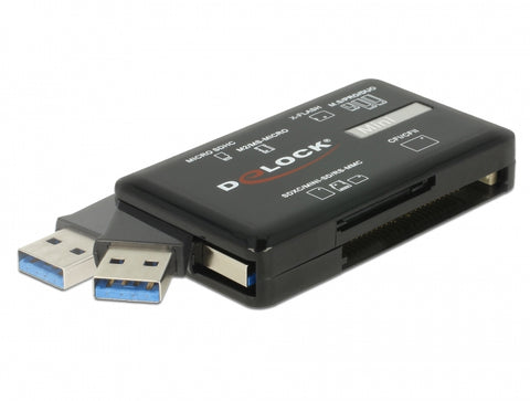 SuperSpeed USB Card Reader for CF / SD / Micro SD / MS / M2 / xD memory cards - delock.israel