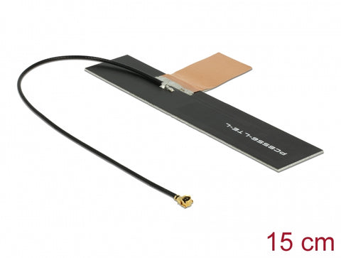 LTE Antenna MHF® I plug 0.5 - 2.0 dBi 1.13 15 cm PCB internal self adhesive - delock.israel