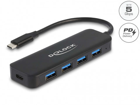 USB Type-C™ Hub 4 Port USB 3.2 Gen 1 with Power Delivery 85 Watt