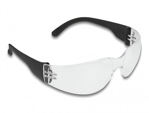 Safety Glasses with temples clear lenses - delock.israel