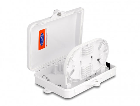 Fiber Optic Distribution Box for indoor and outdoor IP65 waterproof lockable 6 port white - delock.israel