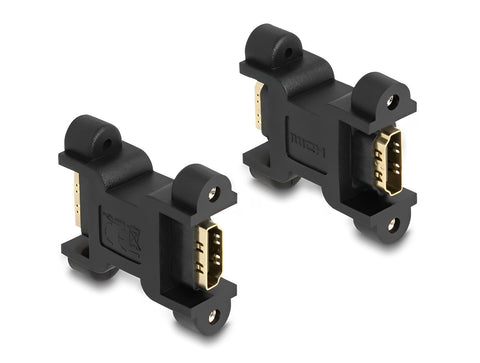 HDMI Adapter female to female with screw connection - delock.israel