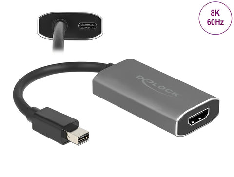 Active mini DisplayPort 1.4 to HDMI Adapter 8K with HDR function - delock.israel