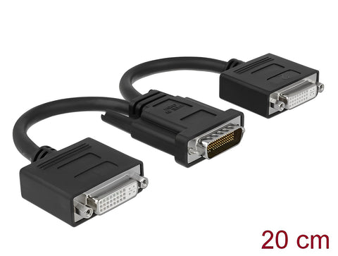 Adapter DMS-59 male > 2 x DVI 24+5 female 20 cm - delock.israel