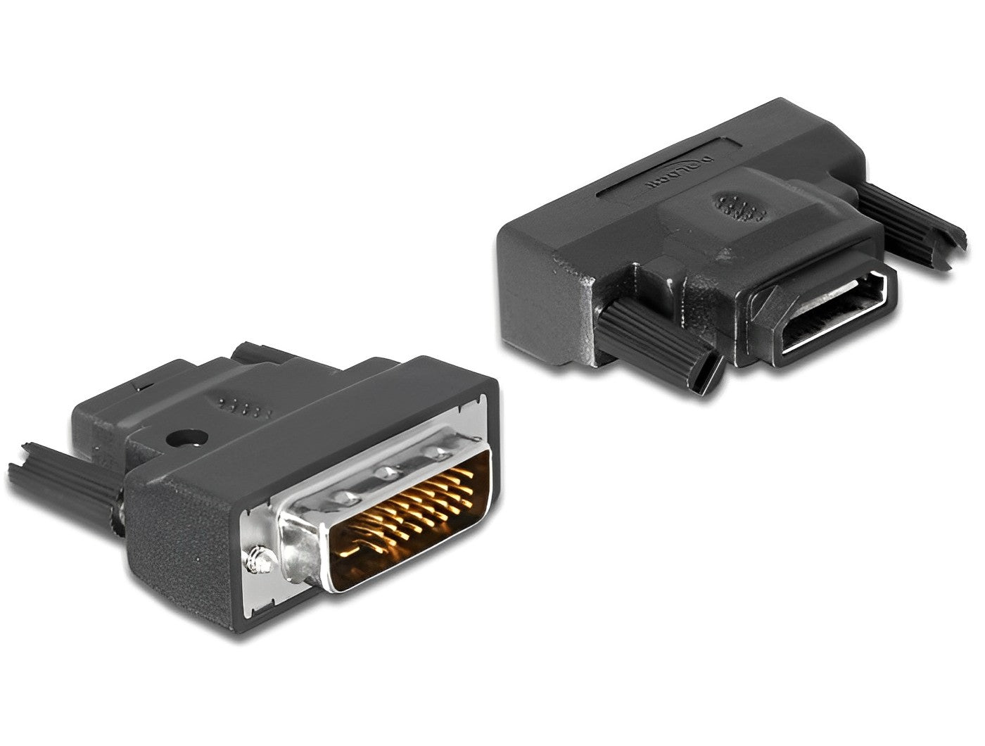 Adapter DVI 24+1 pin male to HDMI female with LED - delock.israel