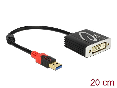 Adapter USB 3.0 Type-A male > DVI female - delock.israel