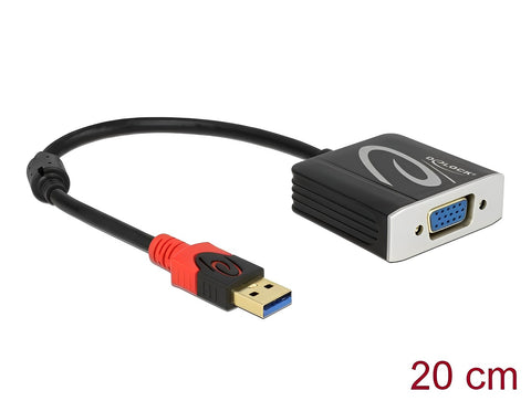 Adapter USB 3.0 Type-A male > VGA female - delock.israel