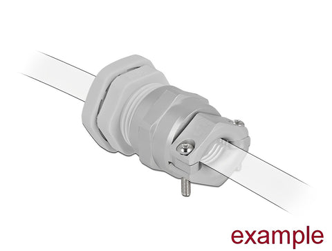 Cable Gland PG16 with strain relief and bending protection - delock.israel