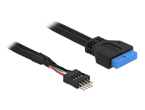 Cable USB 3.0 pin header female > USB 2.0 pin header male - delock.israel