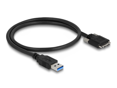 Cable USB 3.0 Type-A male to Type Micro-B male with screws - delock.israel