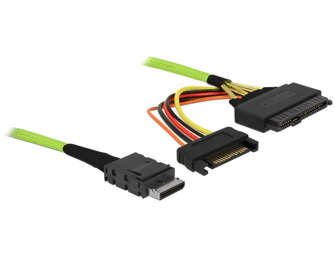 Cable OCuLink PCIe SFF-8611 to U.2 SFF-8639 - delock.israel