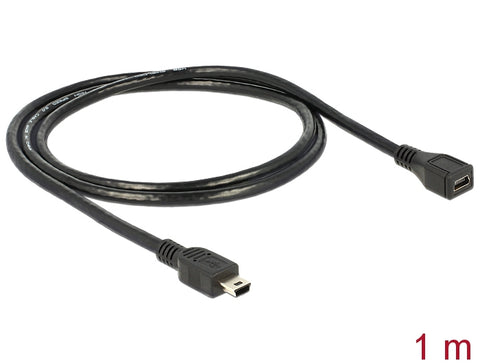 Cable USB 2.0 mini-B Extension male/female 1m - delock.israel