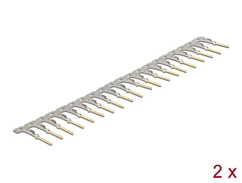 Crimp contacts for D-Sub HD crimp male 40 pieces - delock.israel