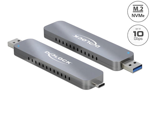 External Enclosure for M.2 NVME PCIe SSD with USB Type-C™ and Type-A male