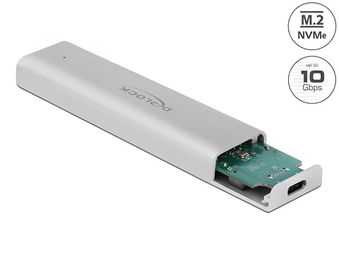 External Enclosure for M.2 NVMe PCIe SSD with SuperSpeed USB 10 Gbps (USB 3.2 Gen 2) USB Type-C™ female