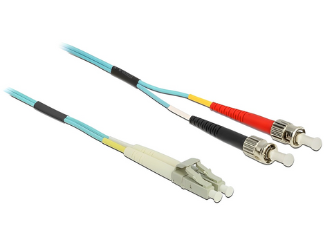 Cable Optical Fibre LC to ST Multi-mode OM3 - delock.israel