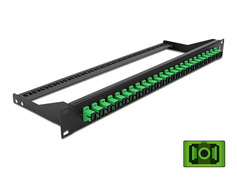 19″ Fibre Patch Panel 24 port SC Simplex - delock.israel