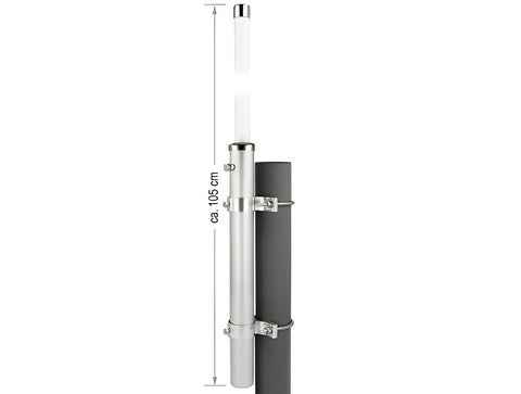GSM UMTS Antenna N Jack 7 dBi 75.6 cm omnidirectional fixed wall and pole mounting white outdoor - delock.israel