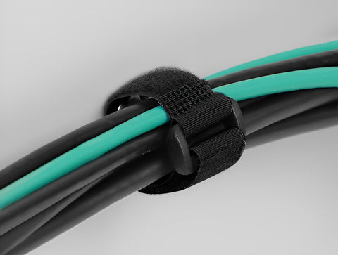 Hook-and-loop cable tie with Loop and Fastening Eyelet - delock.israel