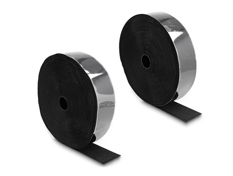 Heavy-duty Hook-and-Loop tape self-adhesive black