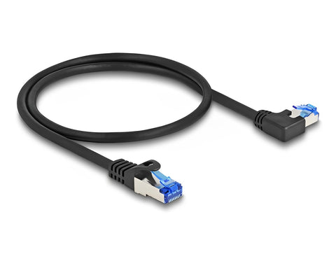 RJ45 Network Cable Cat.6A S/FTP straight / left angled - delock.israel