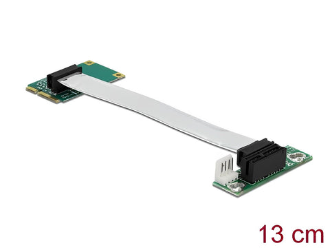 Riser Card Mini PCI Express > PCI Express x1 left insertion370 - delock.israel
