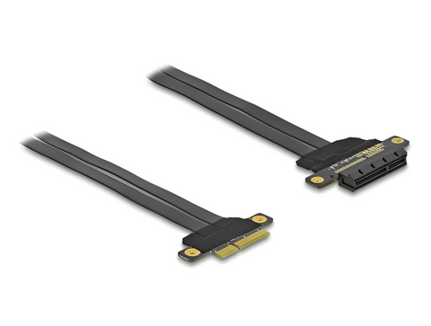 Riser Card PCI Express x4 to x4 with flexible cable - delock.israel